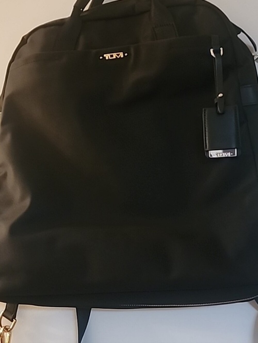 Tumi Voyageur Black Nylon Unisex Laptop Backpack - Picture 2 of 12